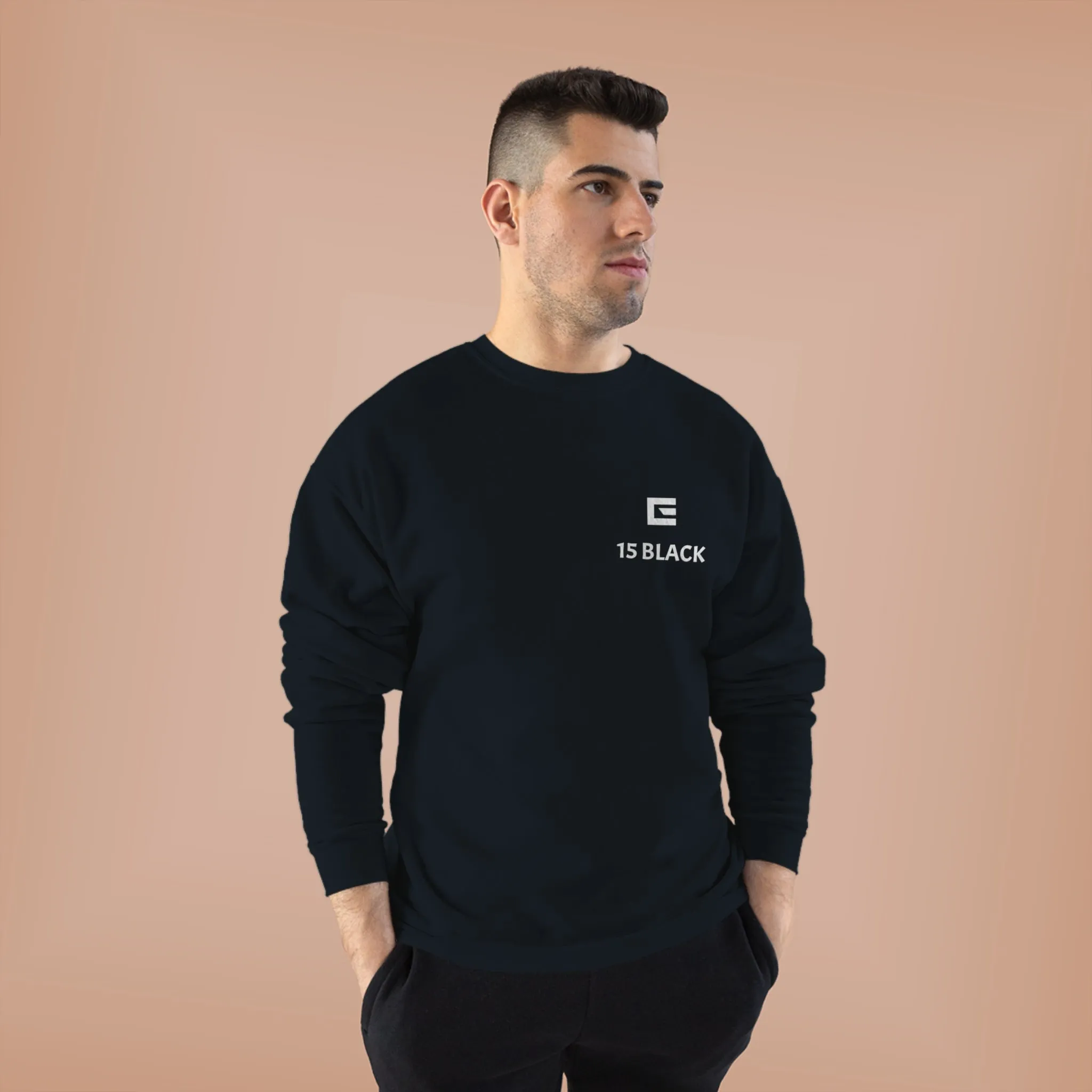 15 BLACK - Crewneck Sweatshirt