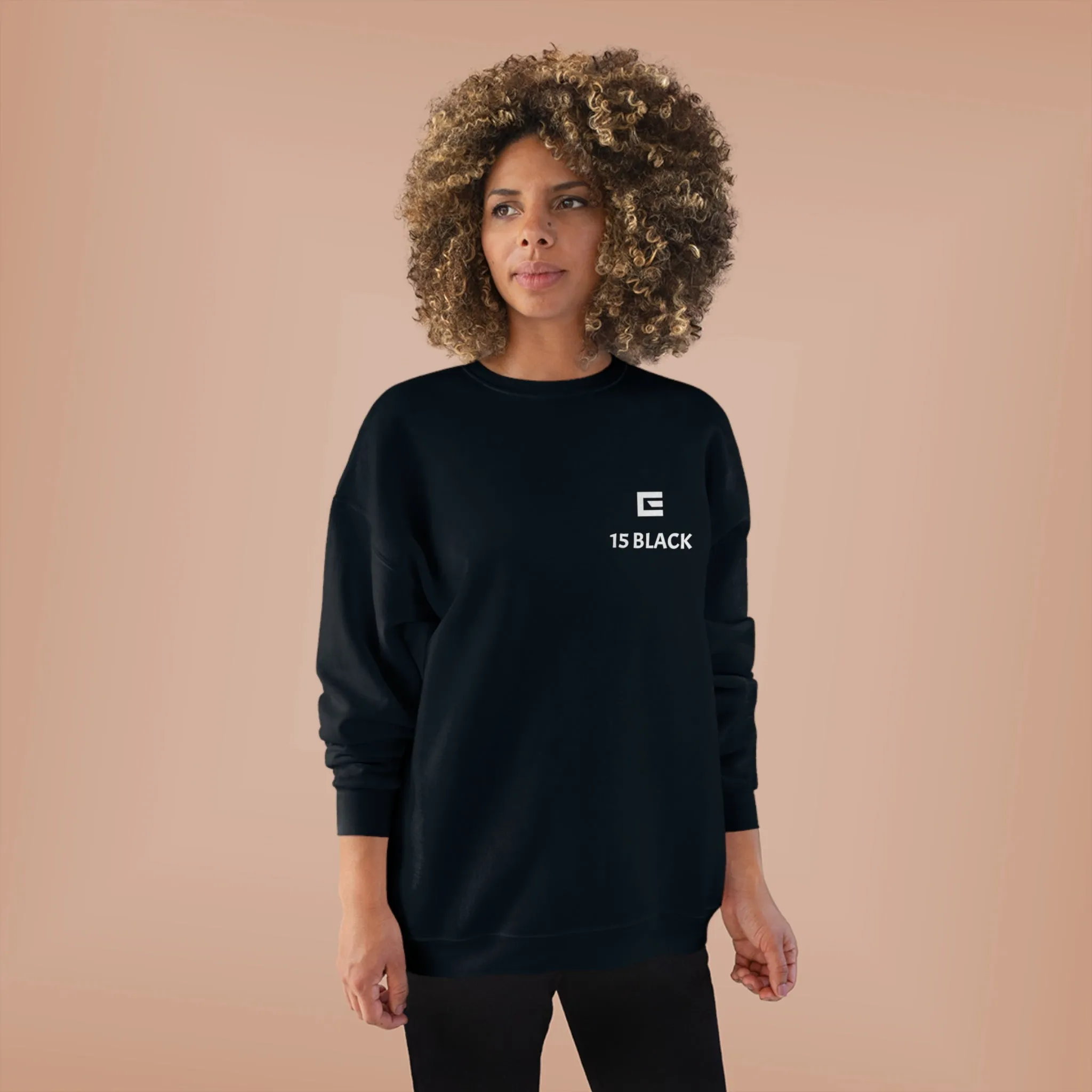 15 BLACK - Crewneck Sweatshirt