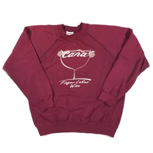 80s Cana fingerlakes wine sweatshirt. medium fit