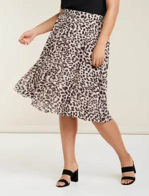 Abbie Elastic Waist Pleat Skirt