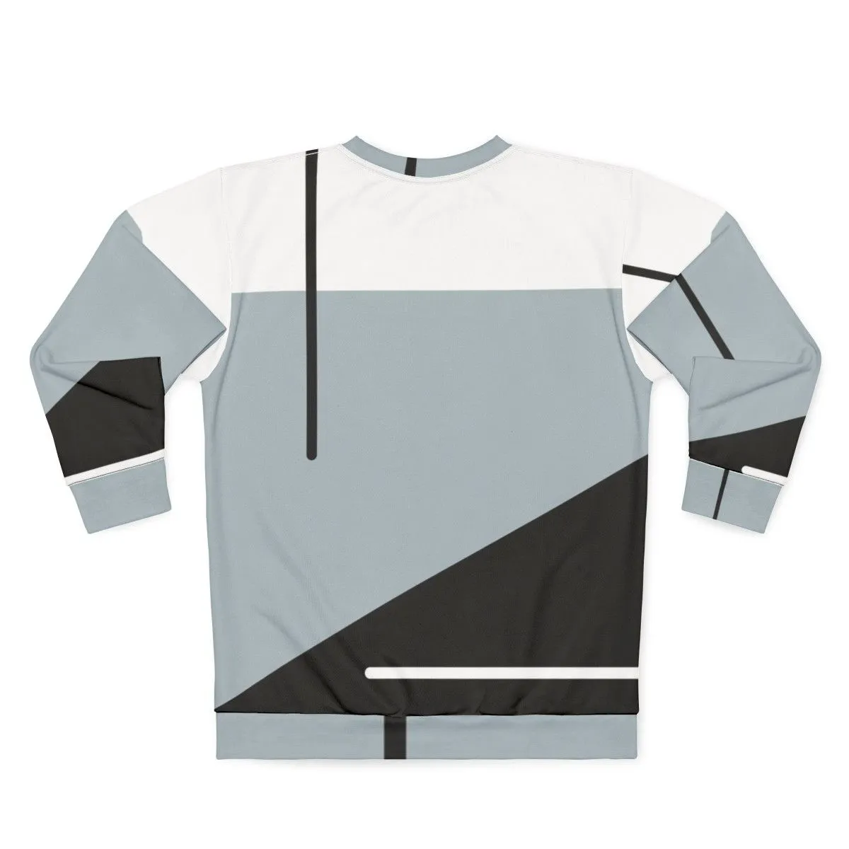 Abstract Minimal Sweatshirt | Geometric Monochrome Apparel