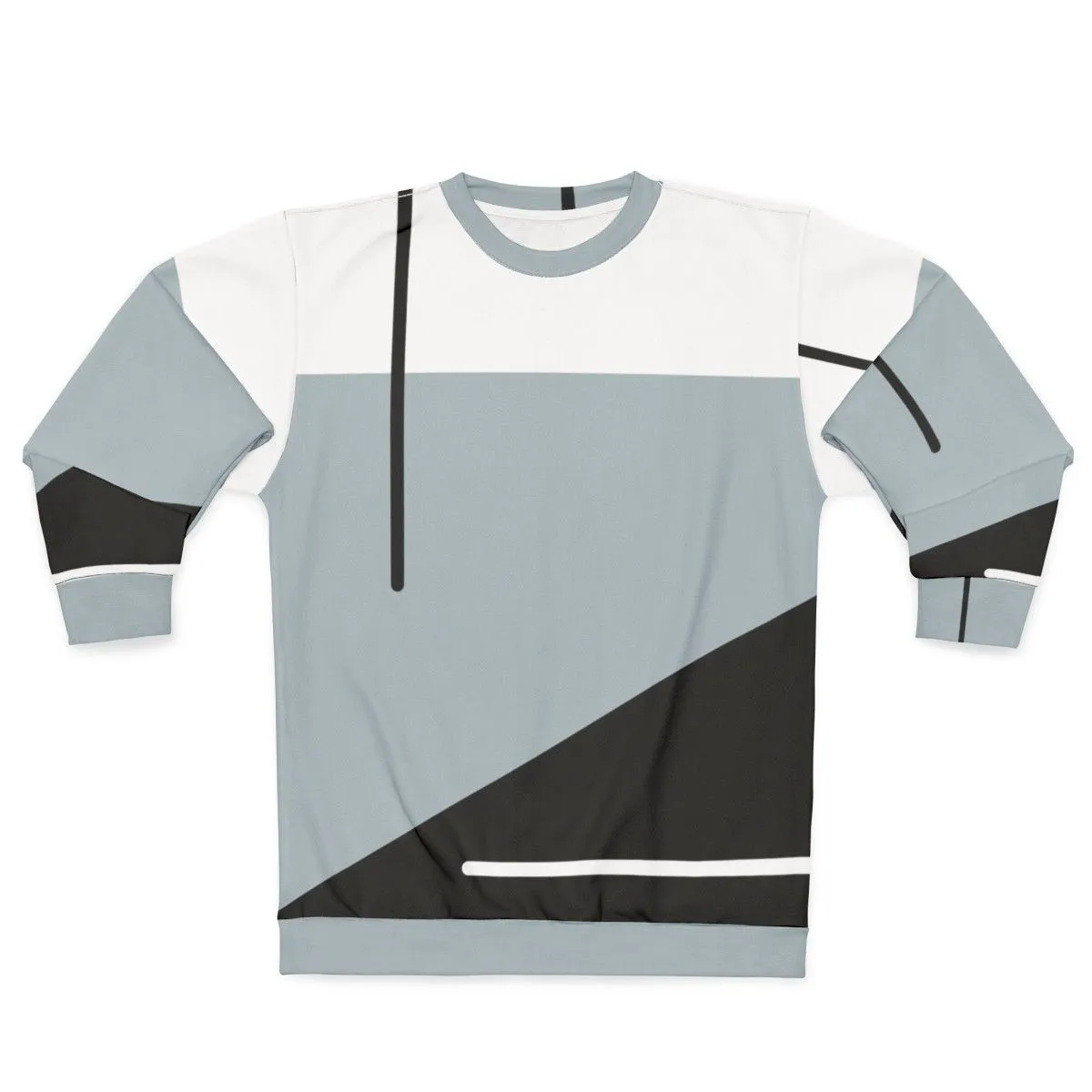 Abstract Minimal Sweatshirt | Geometric Monochrome Apparel