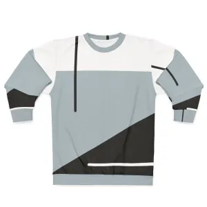 Abstract Minimal Sweatshirt | Geometric Monochrome Apparel