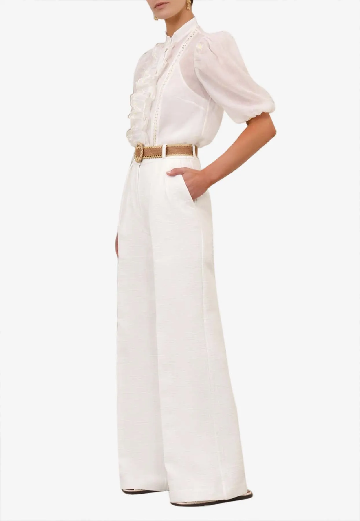 Acacia High-Waist Flared Pants