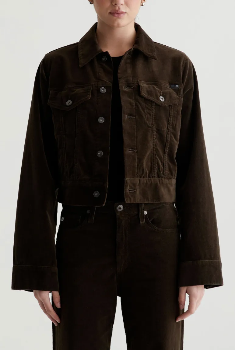 AG ISA CROPPED TRUCKER JACKET