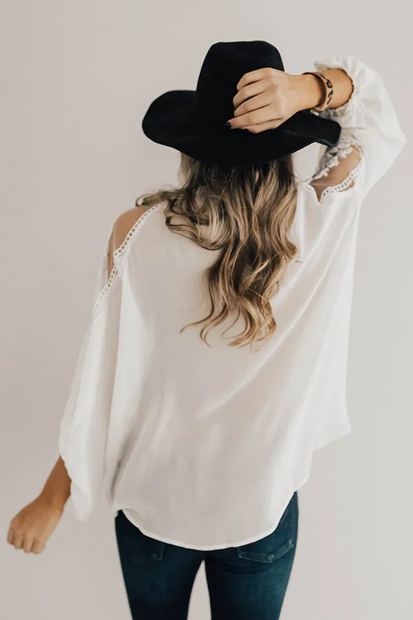 All Day Chic Lace Top in Cream