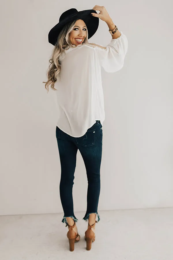 All Day Chic Lace Top in Cream