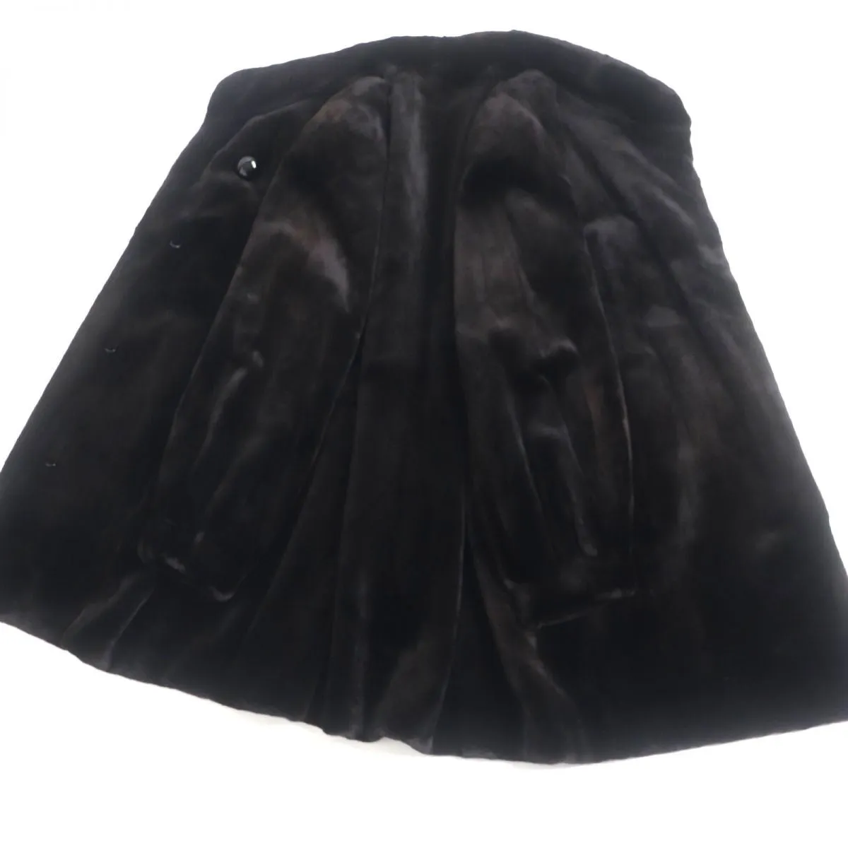 Altima MINK Fur Coat Dark Brown Size 13-15