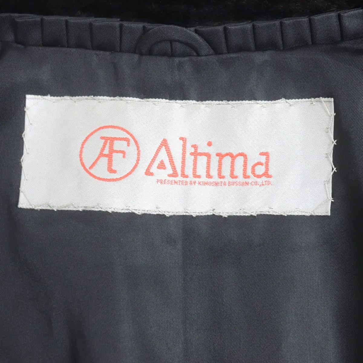 Altima MINK Fur Coat Dark Brown Size 13-15