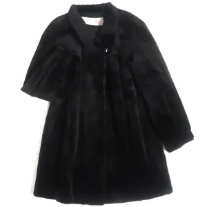 Altima MINK Fur Coat Dark Brown Size 13-15