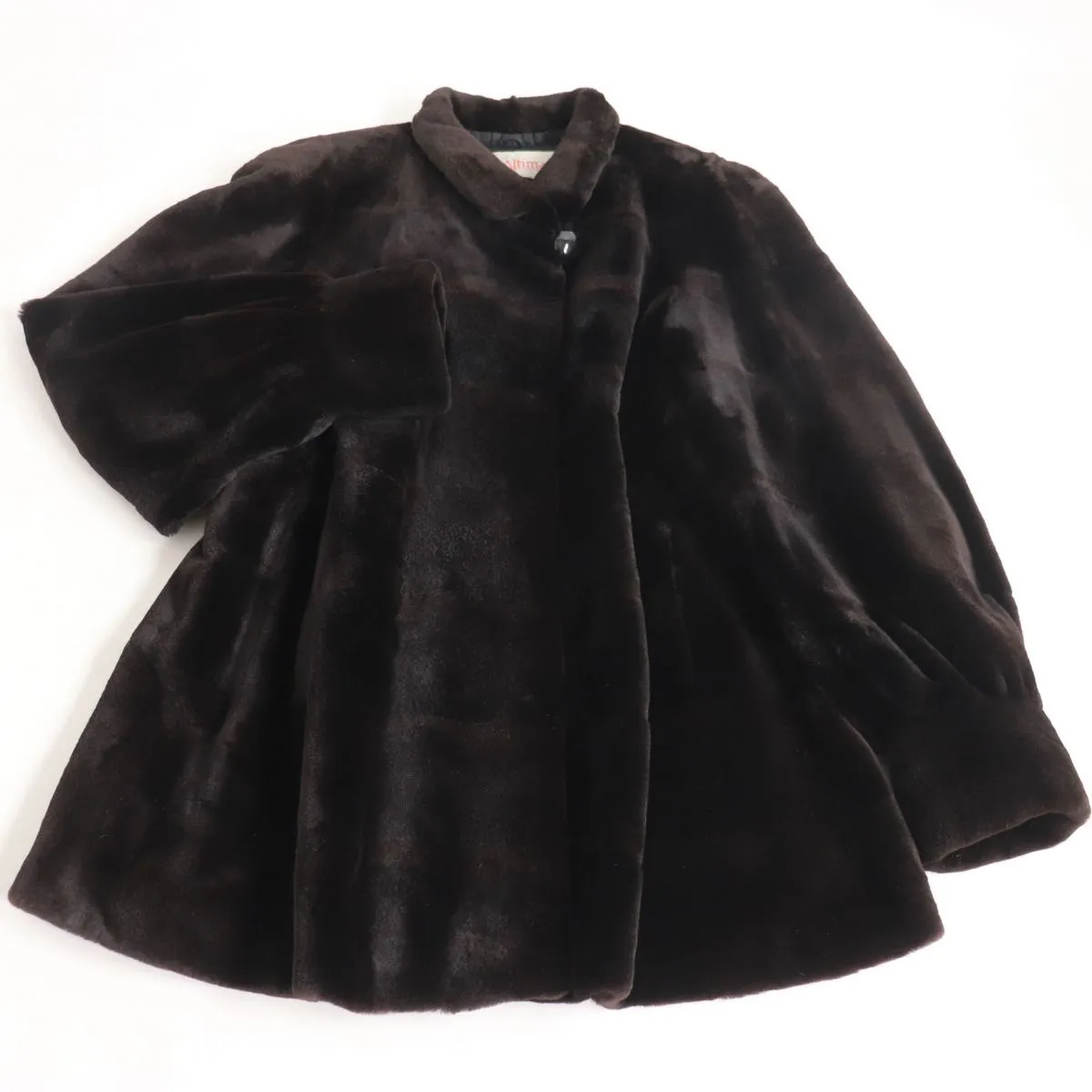 Altima MITSUKOSHI Mink Fur Coat, Dark Brown, F