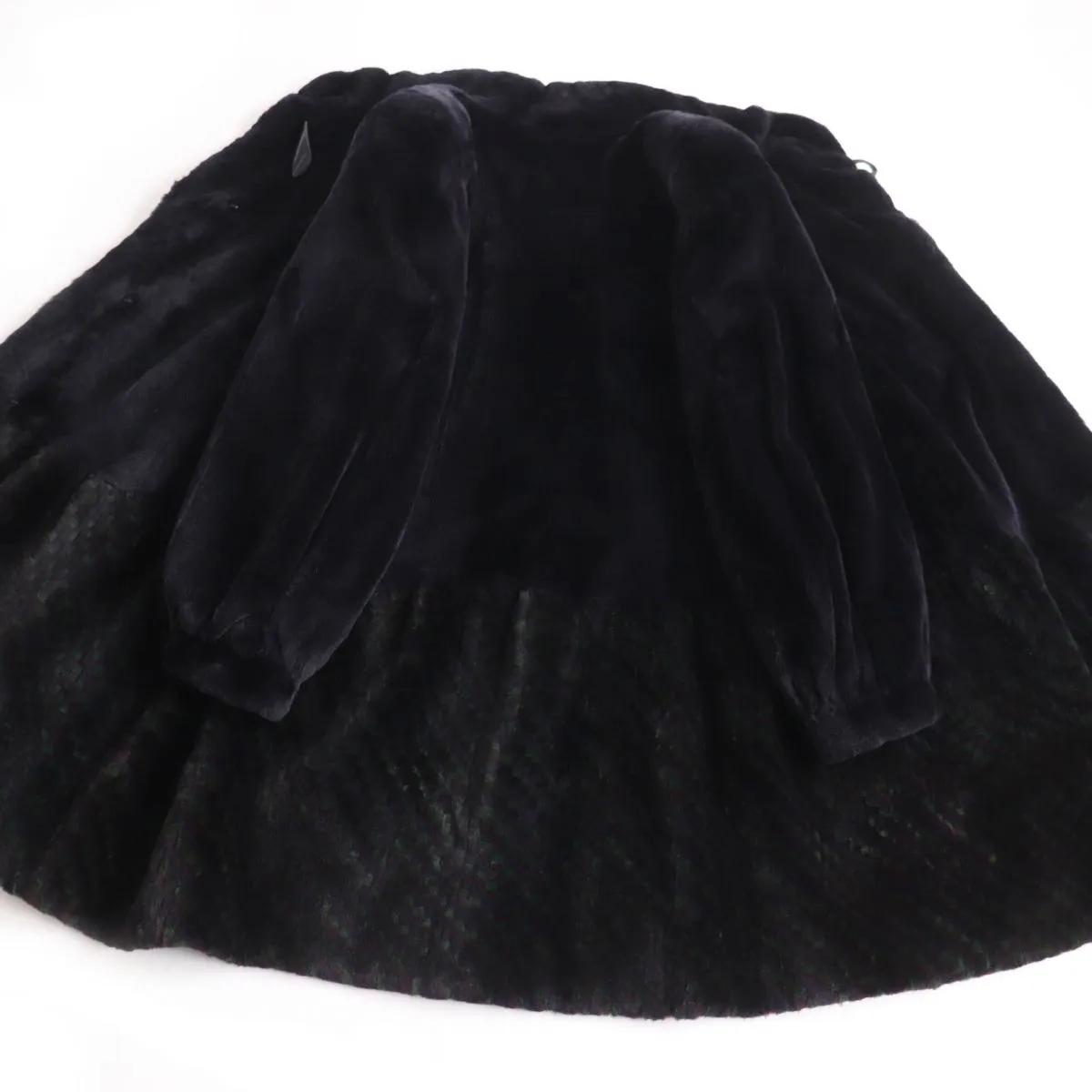 Altima SAGA Mink Fur Coat, Dark Navy, F