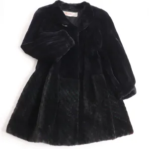 Altima SAGA Mink Fur Coat, Dark Navy, F