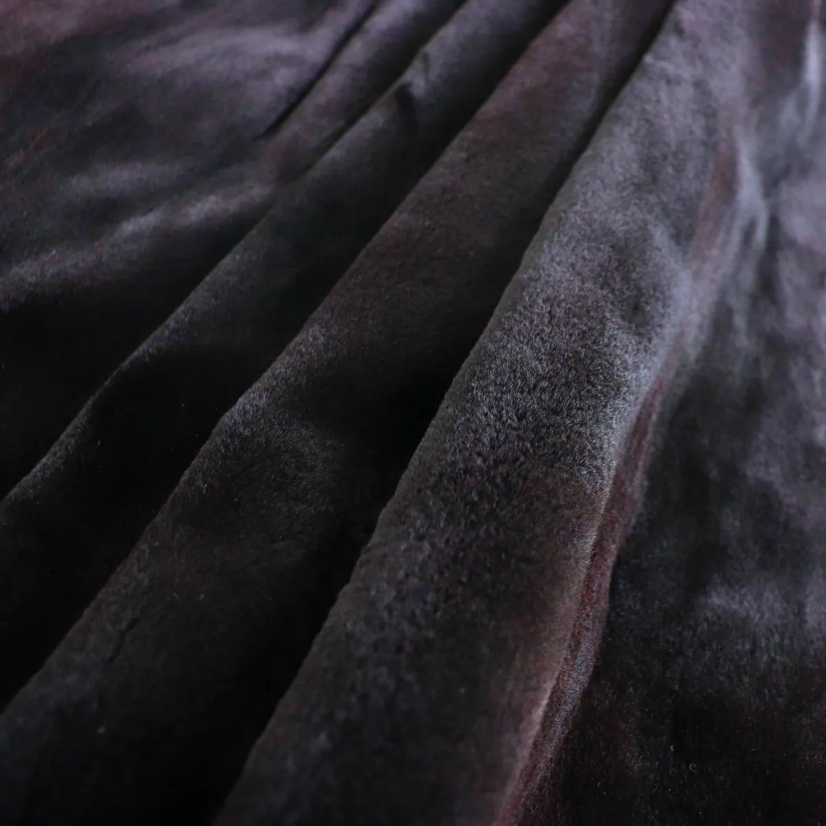 Altima SAGA Sheared Mink Fur Coat, Dark Brown, F