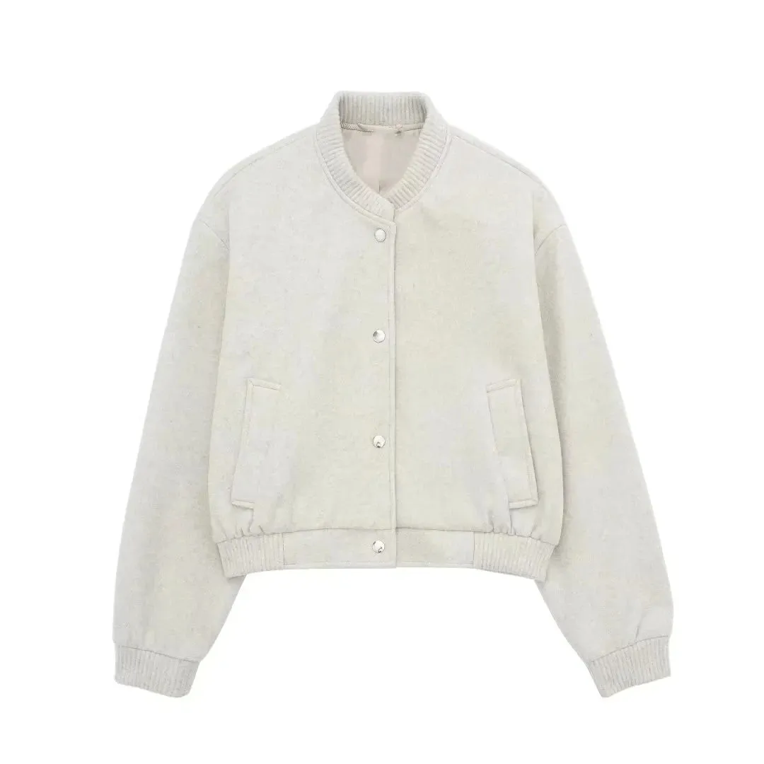 Amelia – Women's Cropped Bomber Jacket