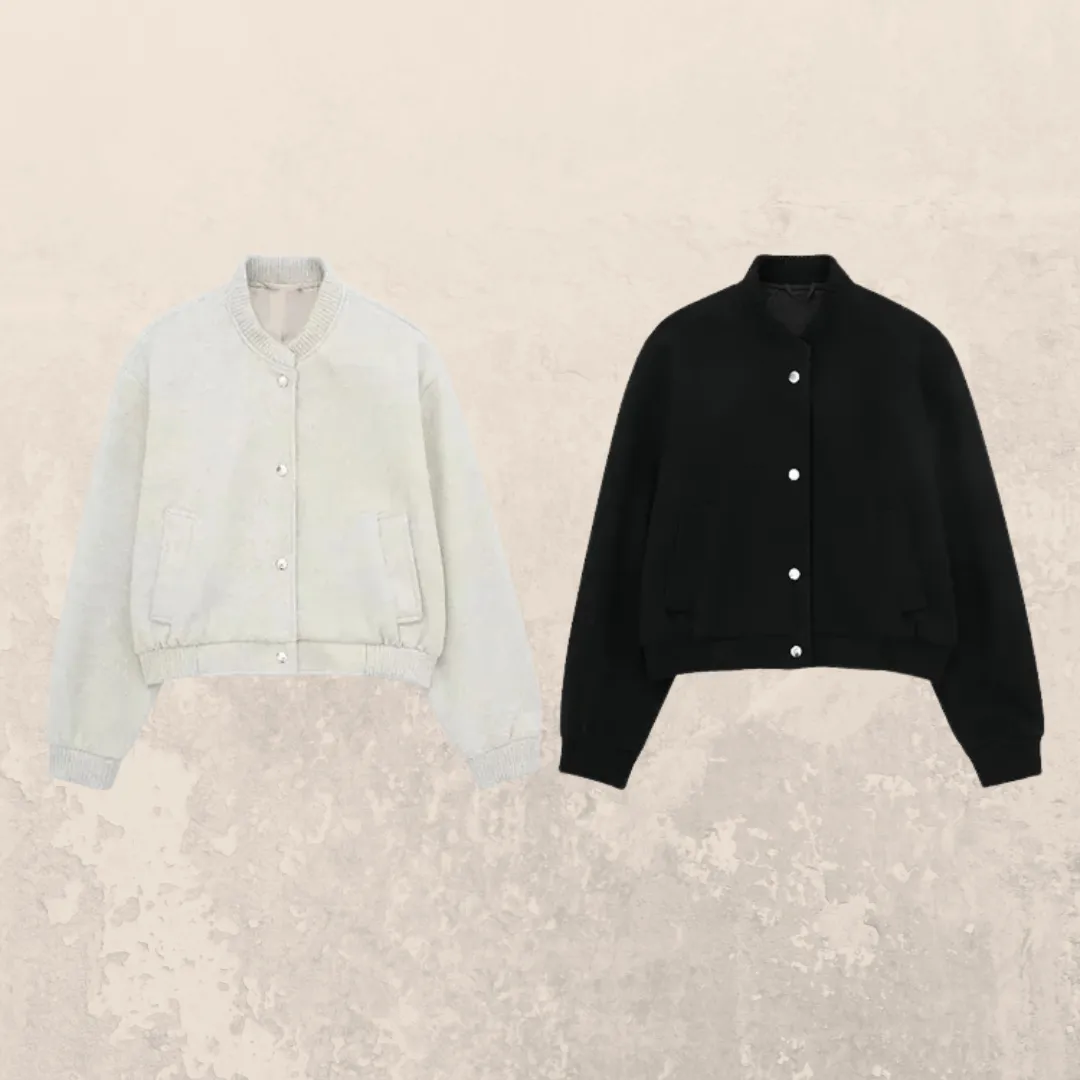 Amelia – Women's Cropped Bomber Jacket