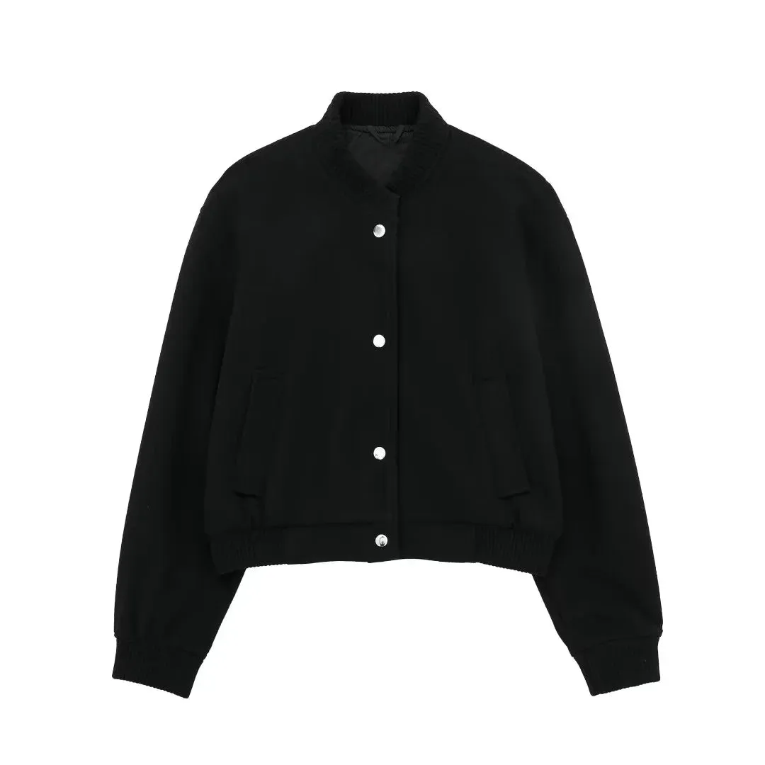 Amelia – Women's Cropped Bomber Jacket