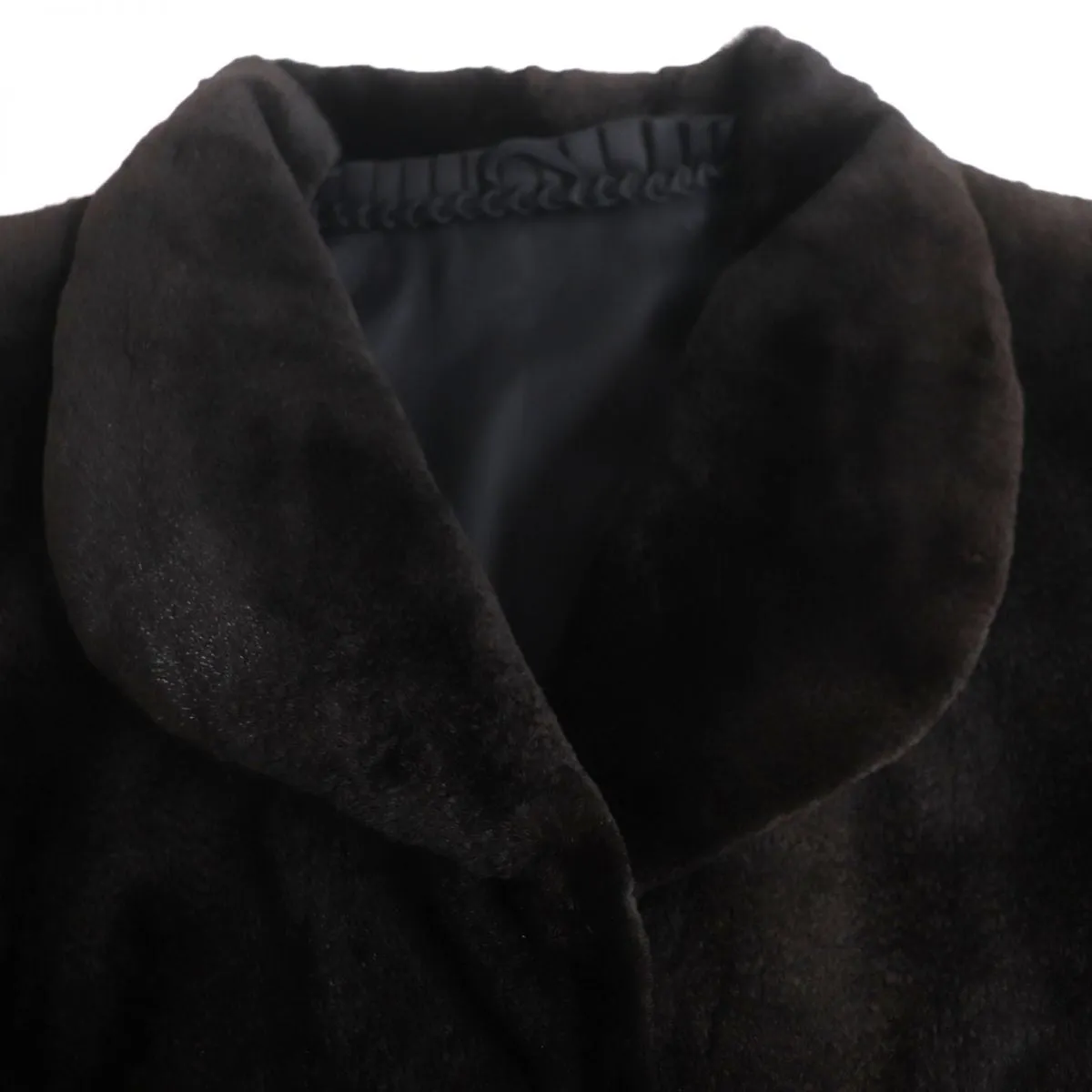 American Mink Real Fur Semi-long Coat