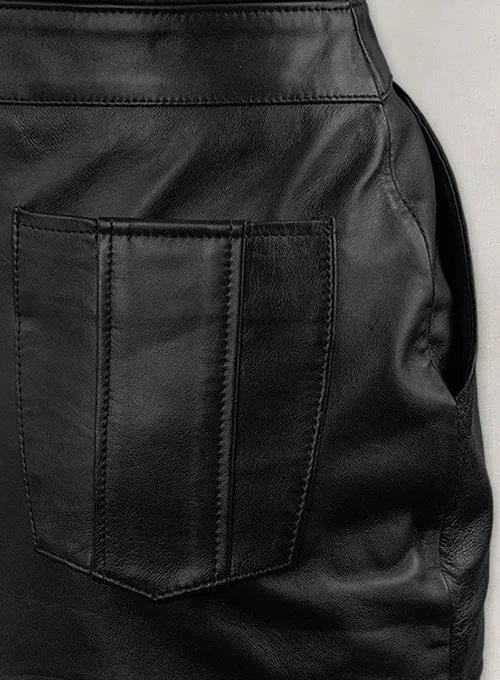 ANJELA JOHNSON LEATHER SKIRT