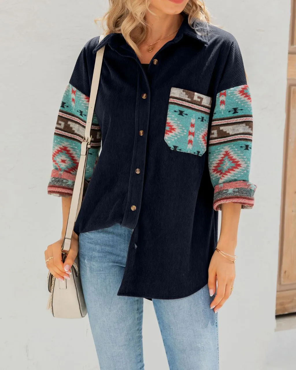 AZTEC CORDOROY SHACKET