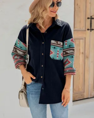 AZTEC CORDOROY SHACKET