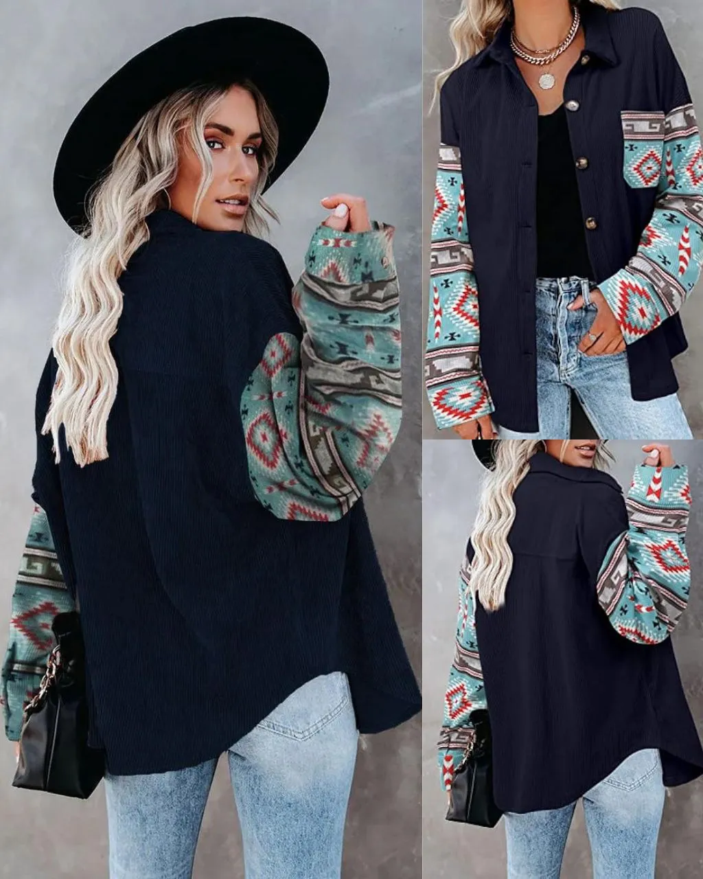 AZTEC CORDOROY SHACKET