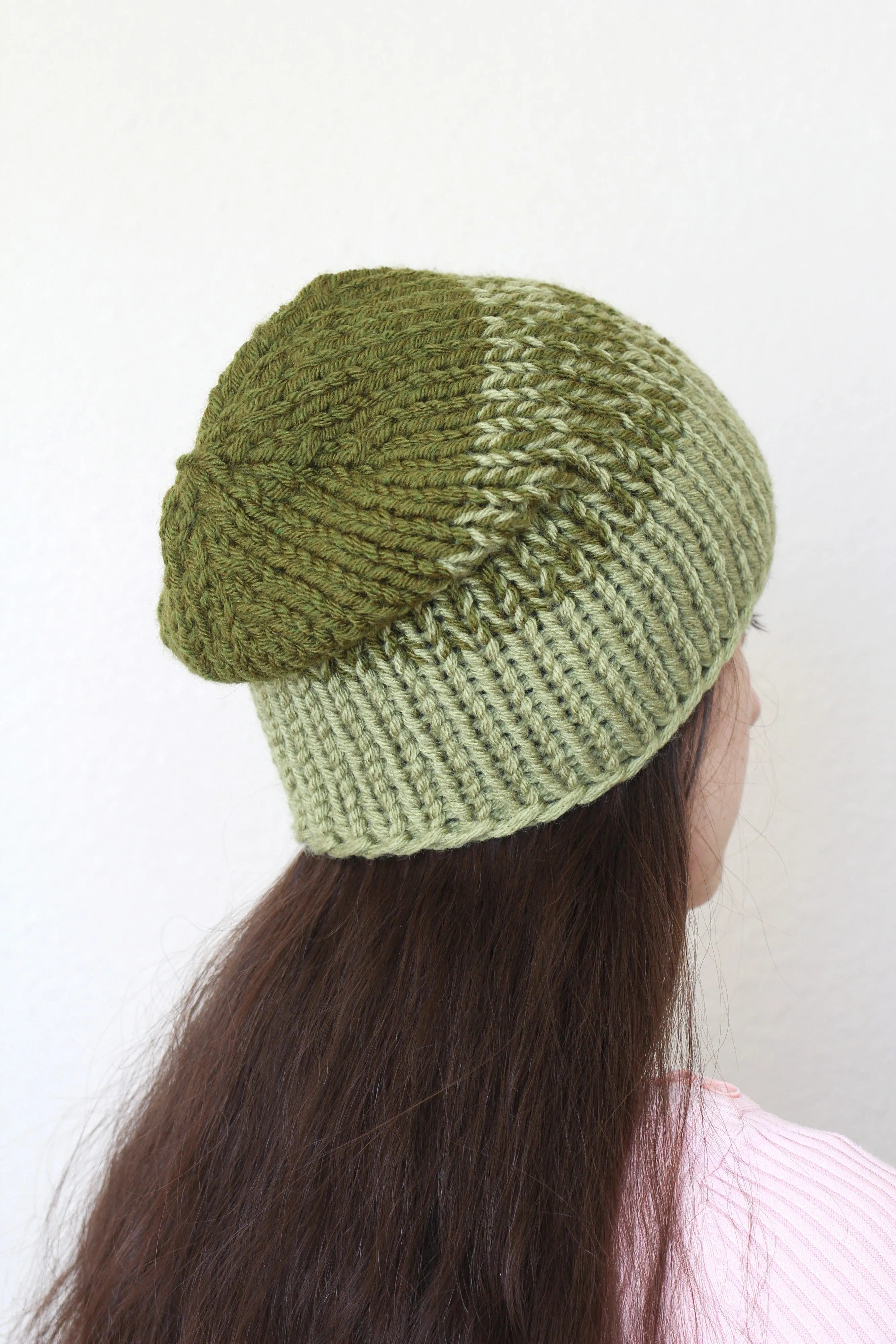 Beanie hat, knit hat, slouchy hat, knit beanie in dark grey color tweed hat