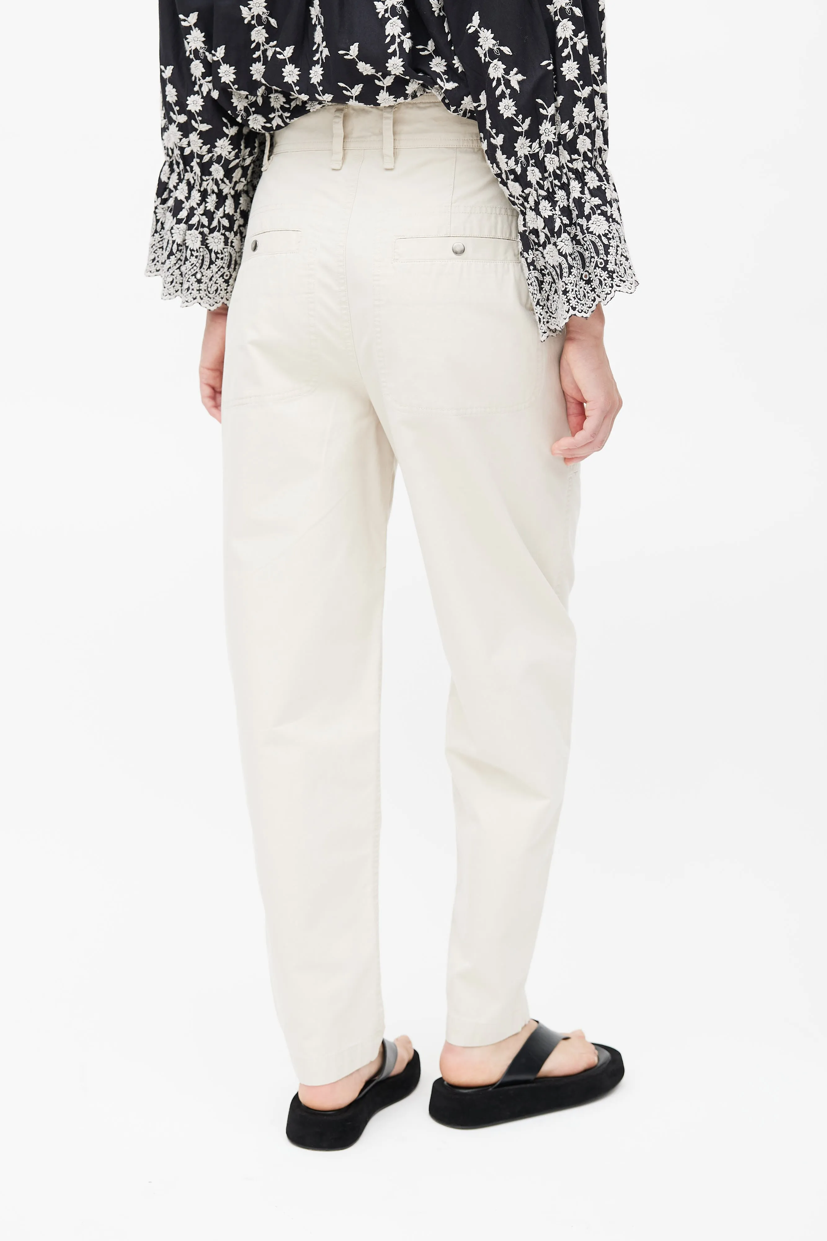 Beige Balloon Leg Pant