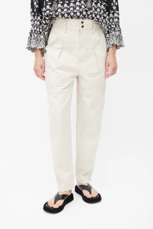 Beige Balloon Leg Pant