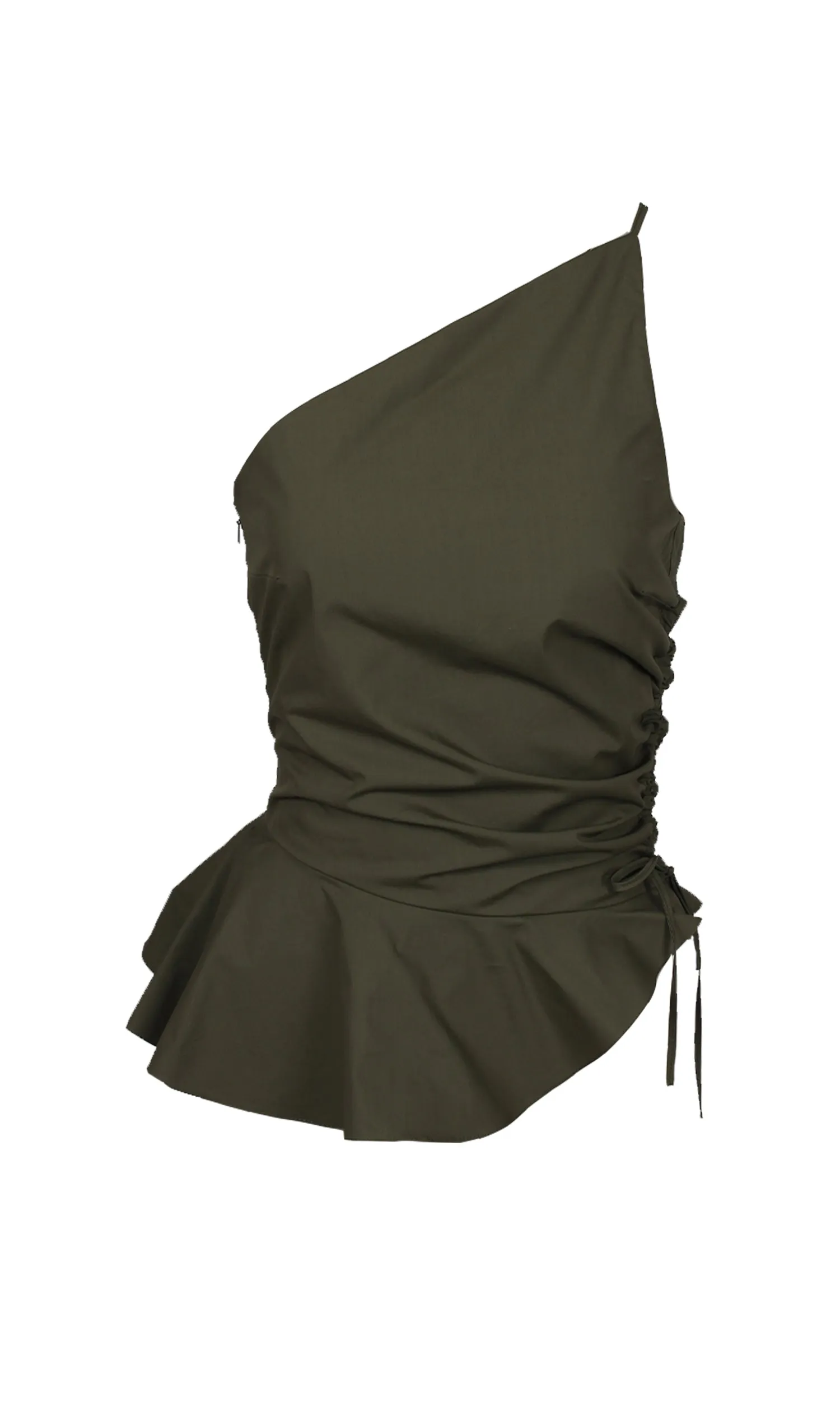 Bettina Cotton Top in Khaki