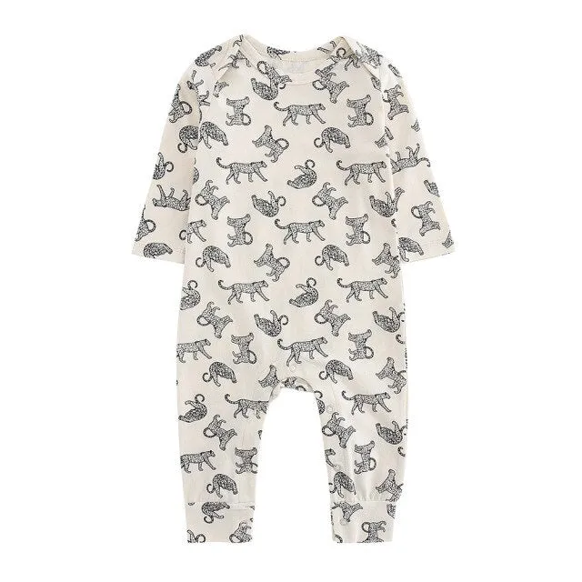 Black & White Leopard Romper