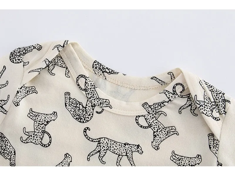 Black & White Leopard Romper