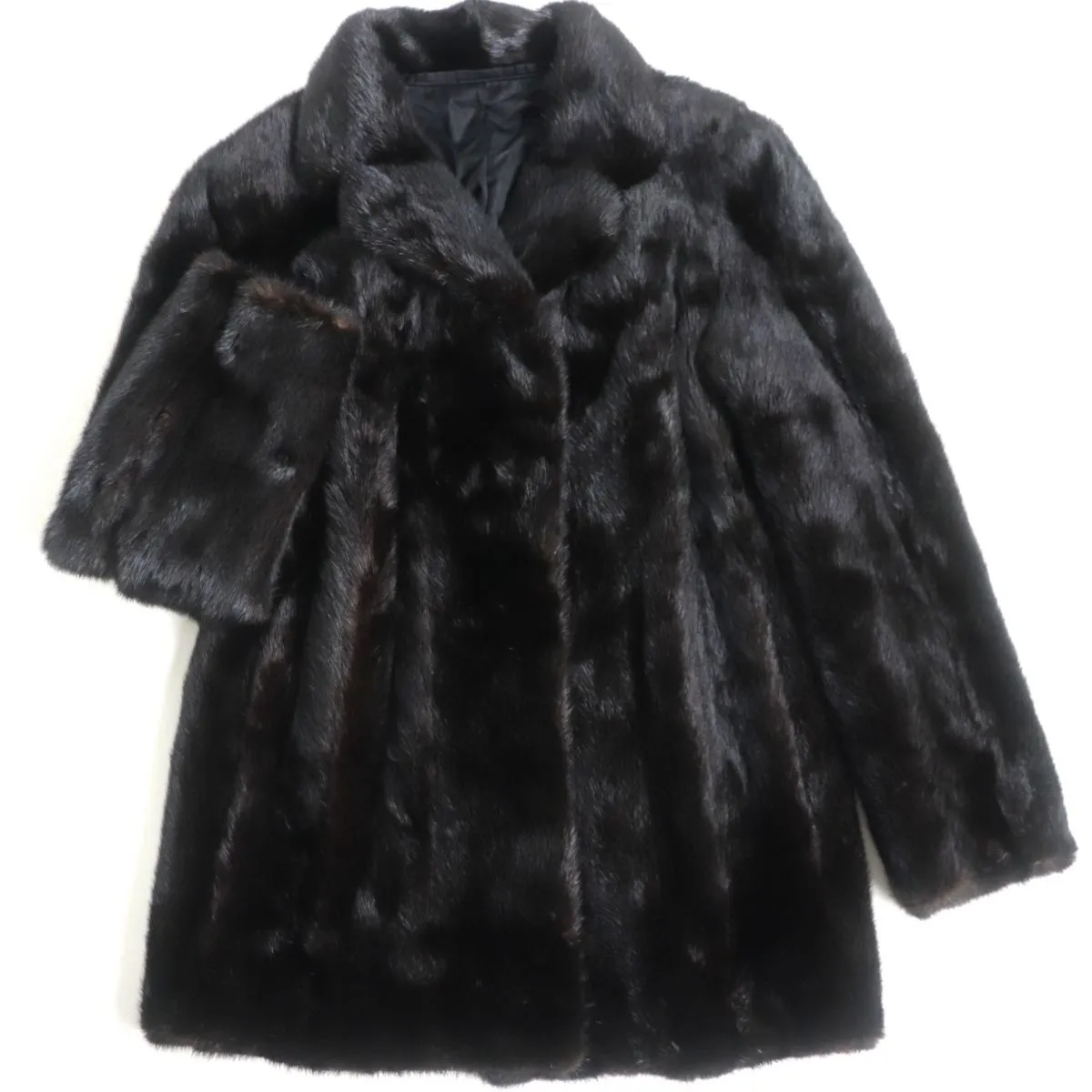 Black Jewel MINK Fur Coat, Dark Brown