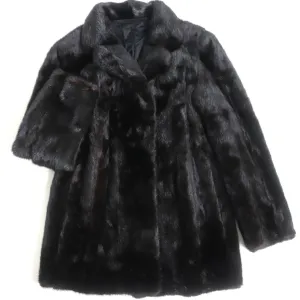 Black Jewel MINK Fur Coat, Dark Brown