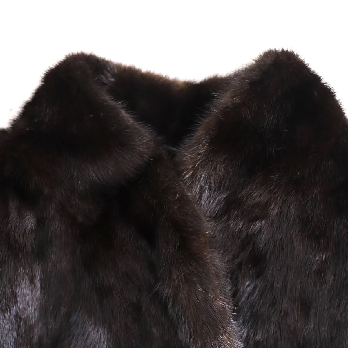 BLACKGLAMA MITSUKOSHI Mink Fur Coat, Dark Brown