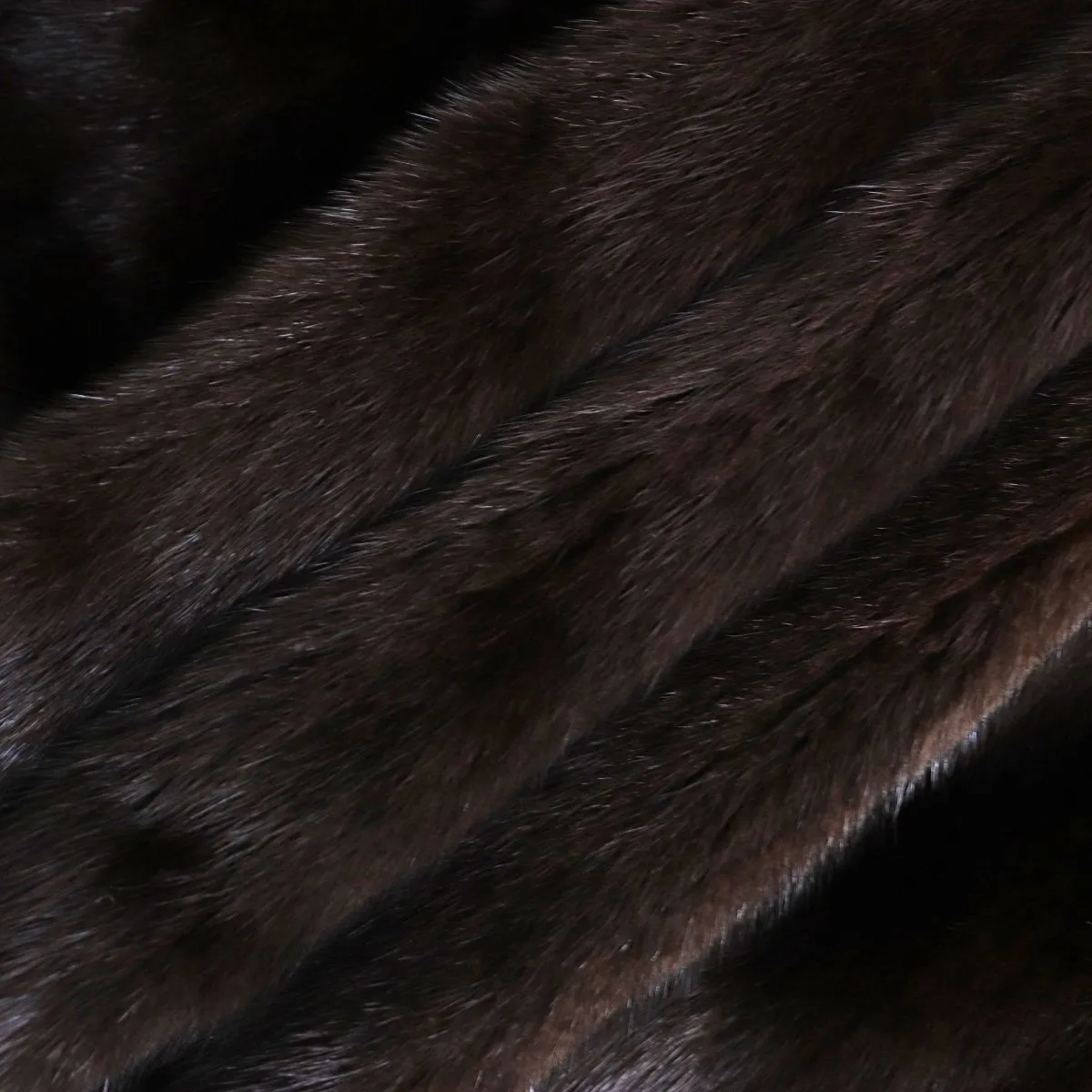 BLACKGLAMA MITSUKOSHI Mink Fur Coat, Dark Brown