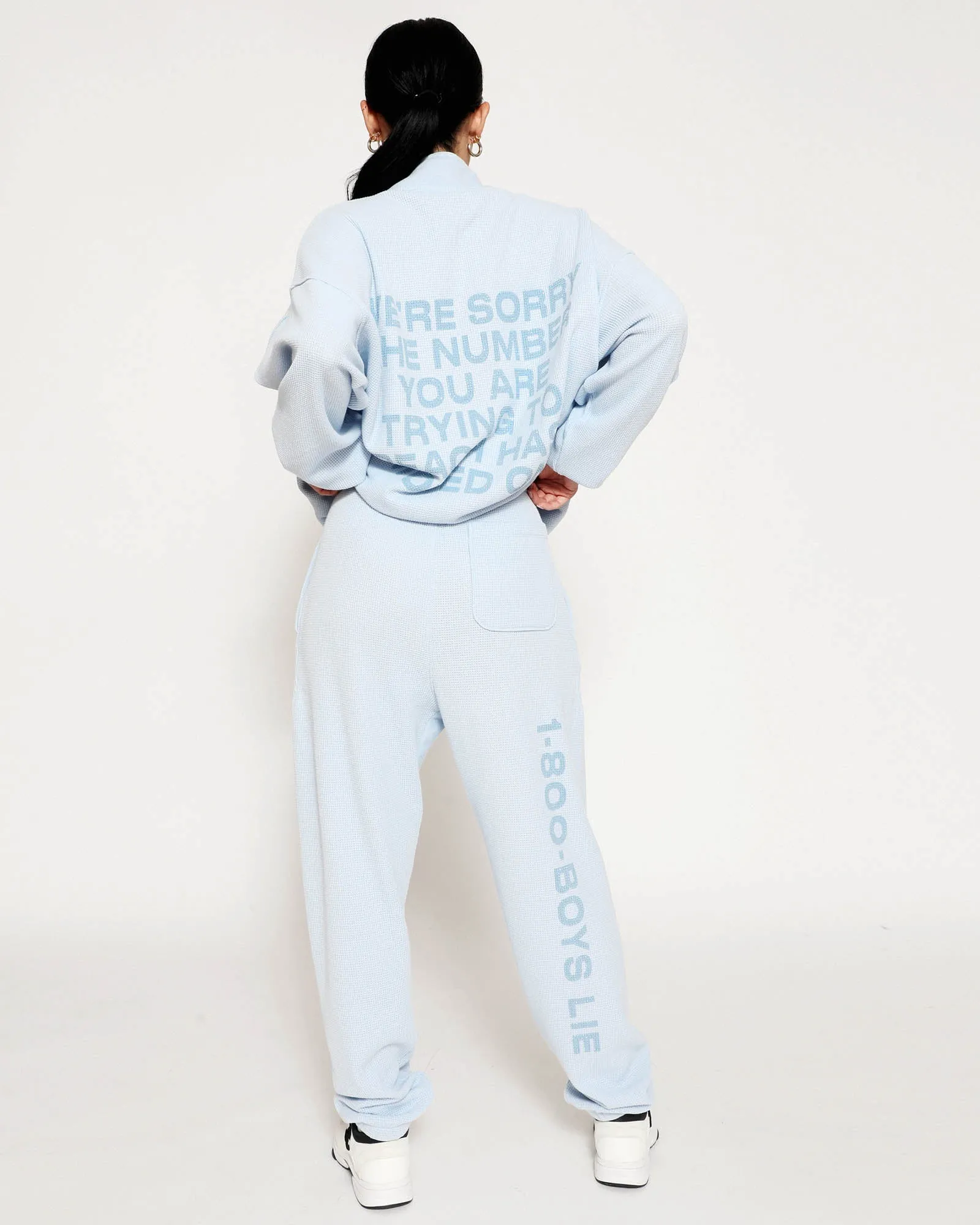 BLUE 1-800 REUNION SWEATPANTS