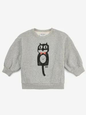 Bobo Choses Cat O'Clock Sweatshirt - Grey