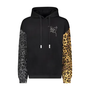 BROKEN HEART HOODIE BLACK