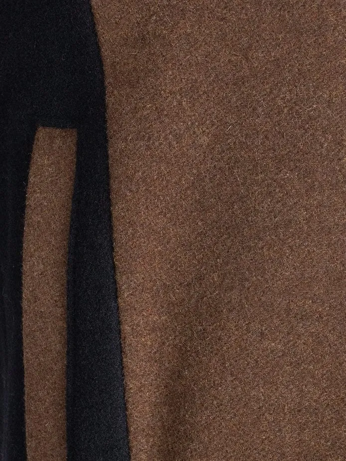 Brown And Black Cropped Jacket