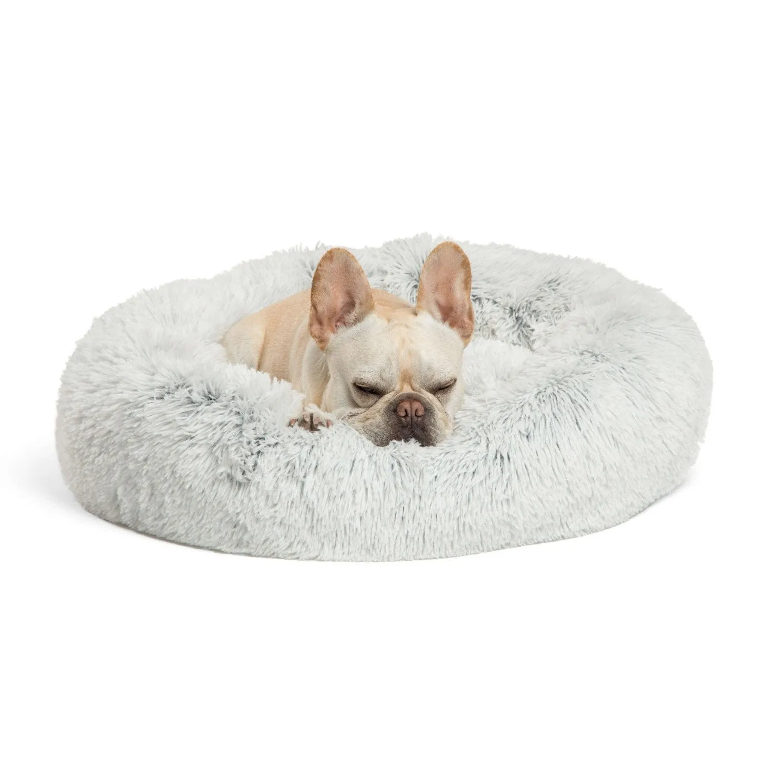 Calming Shag Vegan Fur Donut Cuddler - 23"x23"