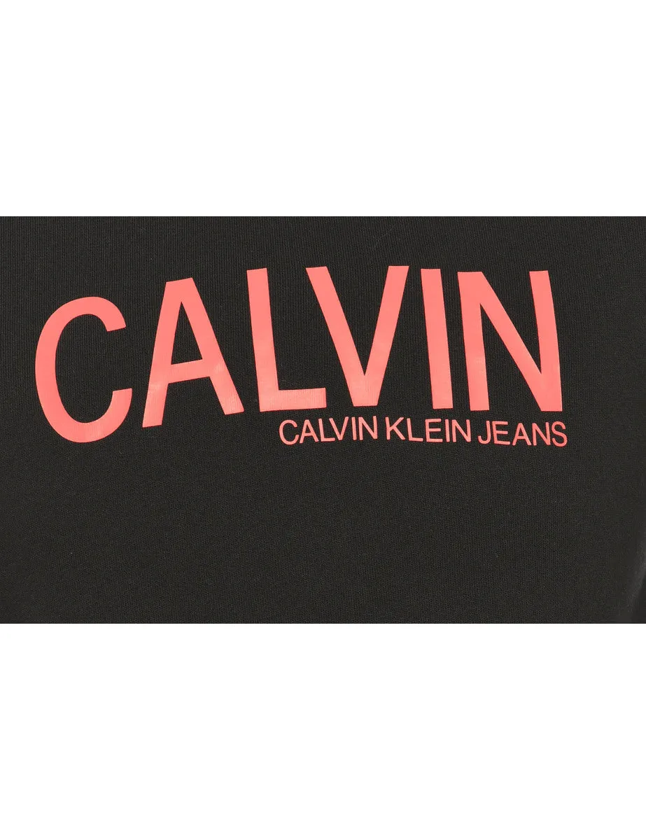 Calvin Klein Printed Navy Sweatshirt - XS