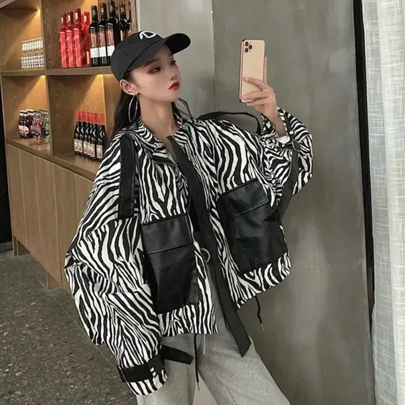 Cebra with large pockets Oversize jacket