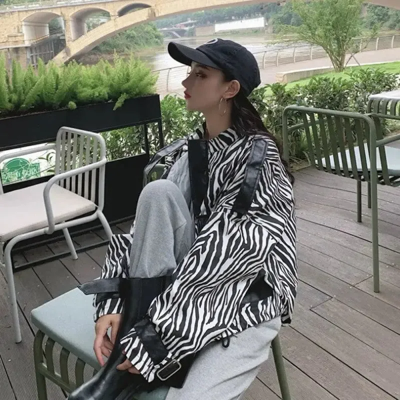 Cebra with large pockets Oversize jacket