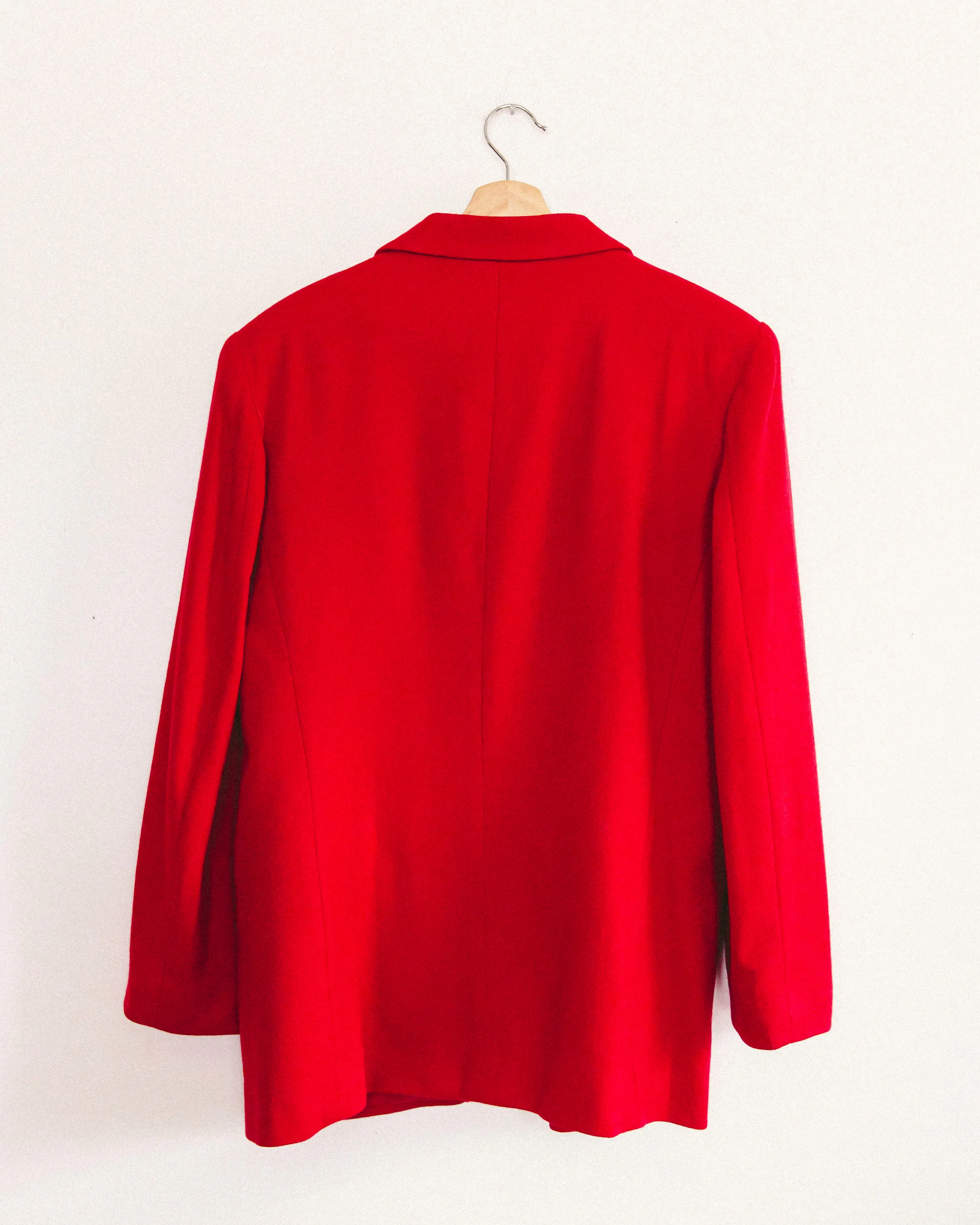 Cherry Wool Blazer