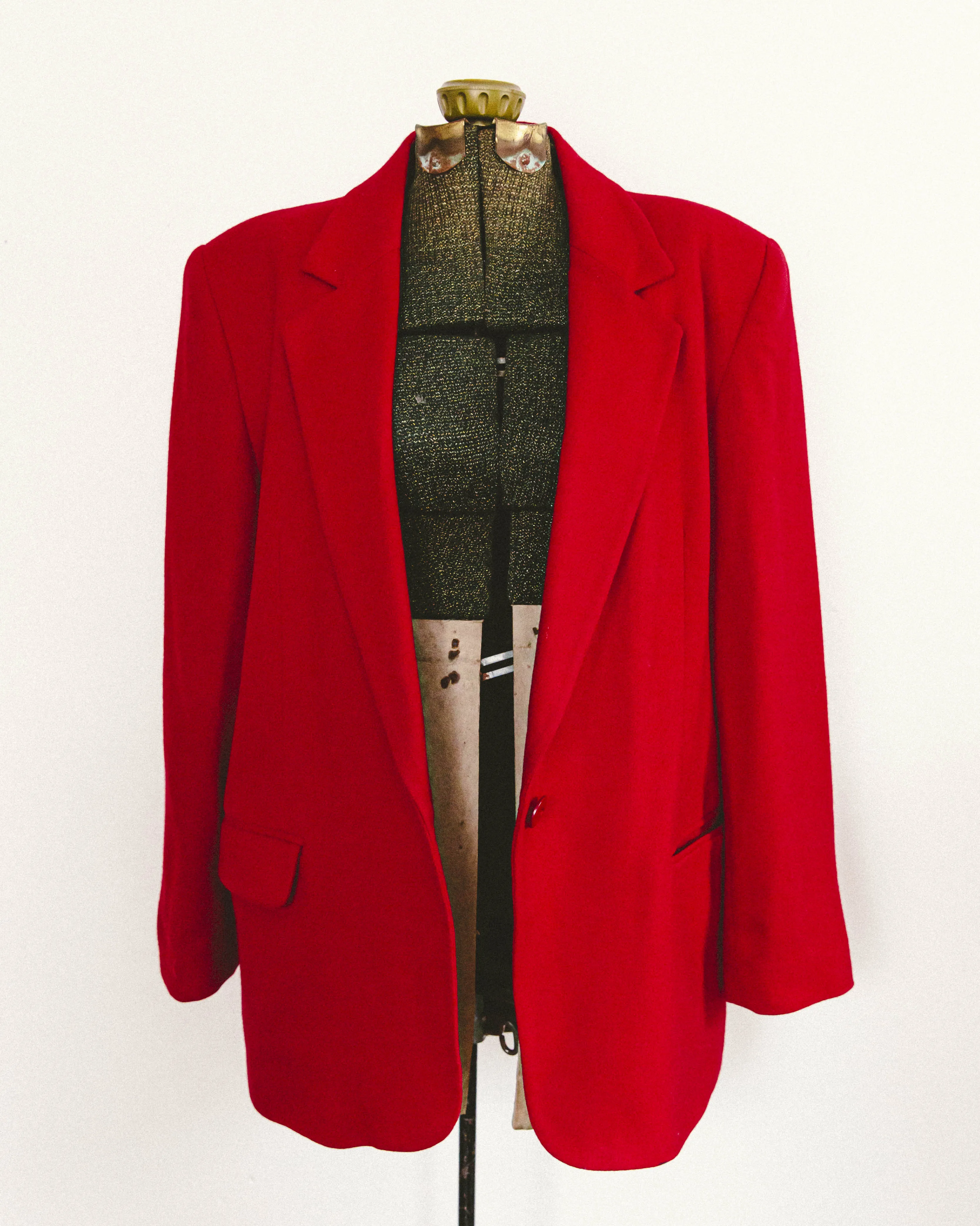 Cherry Wool Blazer