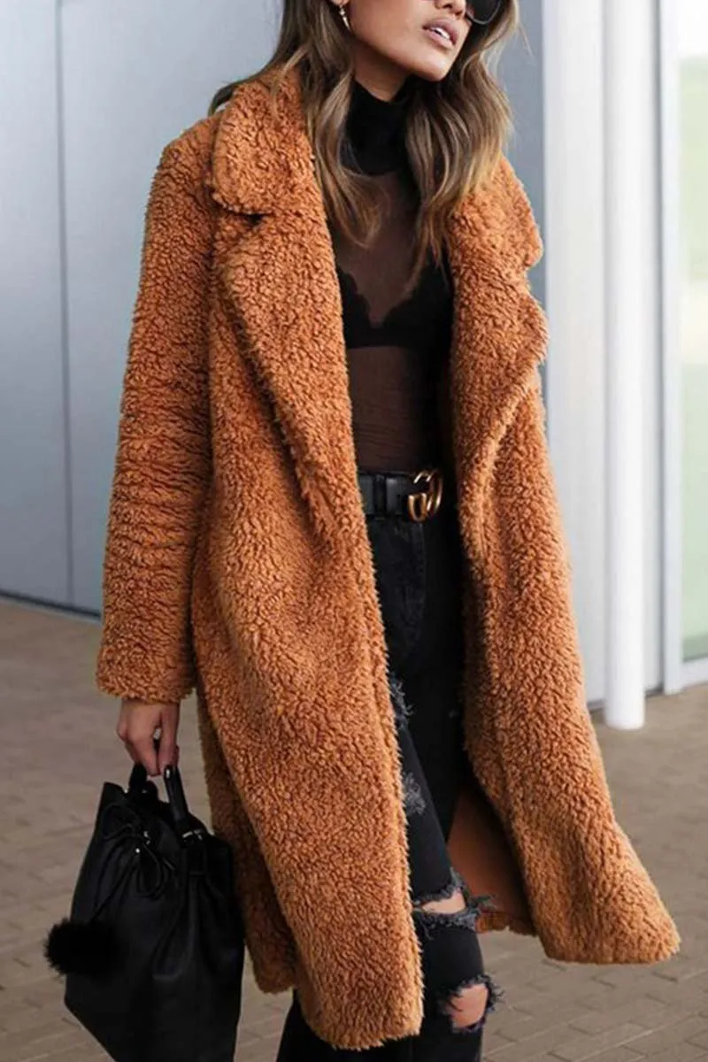 Chicindress Lapel Cardigan Long Winter Coat(3 Colors)