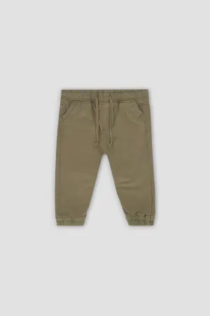 Chino Jogger Pant For Baby Boy - Khaki