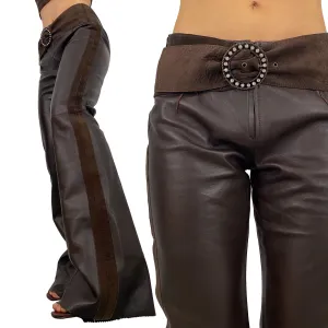 Chocolate Leather Pants (M)