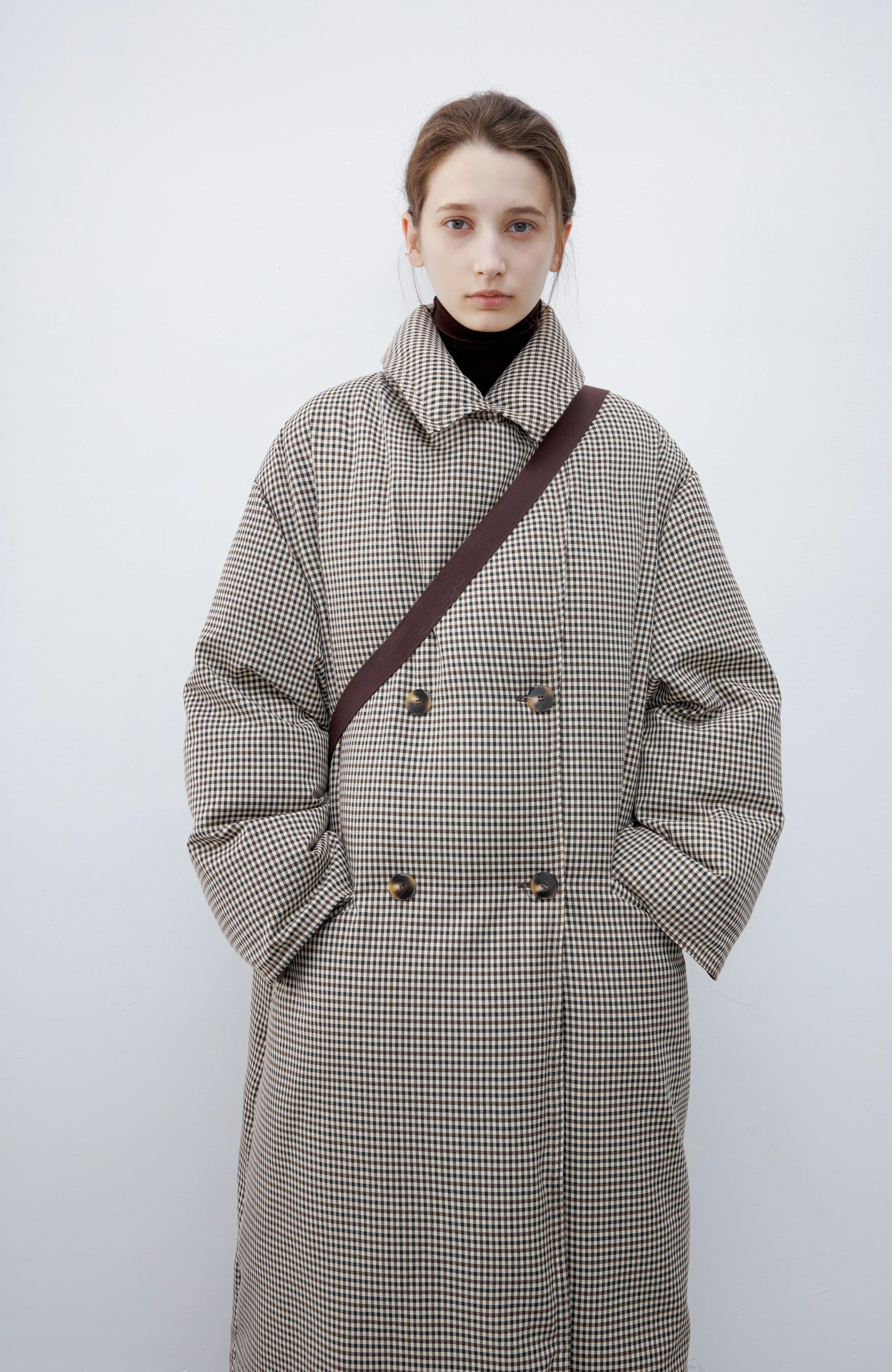 CLASSIC PLAID DOWN COAT / クラシカルチェックダウンコート